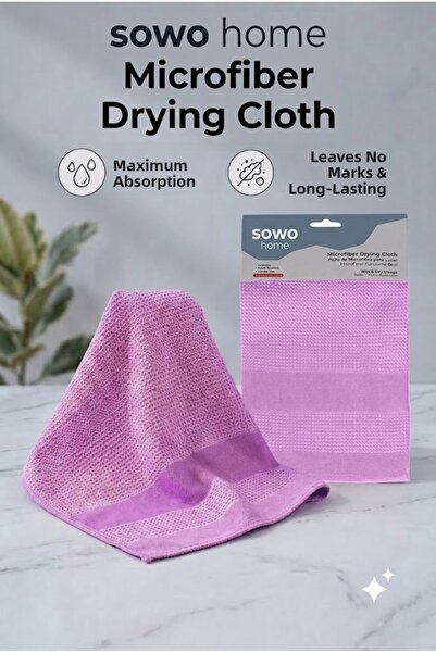Sowo Home Microfiber Drying Cloth, Large Size 40X60 cm Multi-Purpose Cleaning...