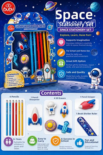 Ceren Kırtasiye Space Set Pen Set