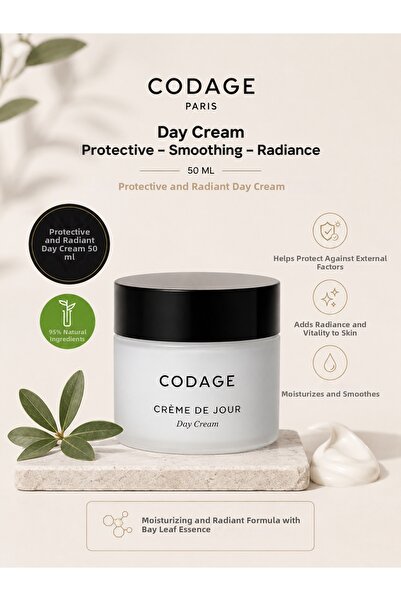 CODAGE PARIS Day Cream 50 ml – Brightening, Moisturizing, and Nourishing Dail...
