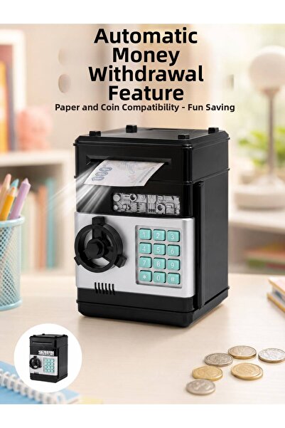 pınaxar Electronic Password Piggy Bank with Money Box Appearance