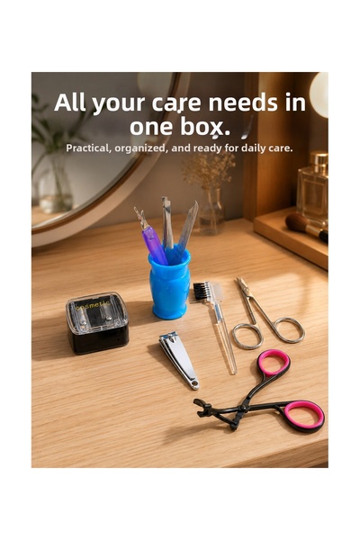 pınaxar Home Type Manicure Set Tweezers Nail Clippers Eyebrow Scissors Care Kit