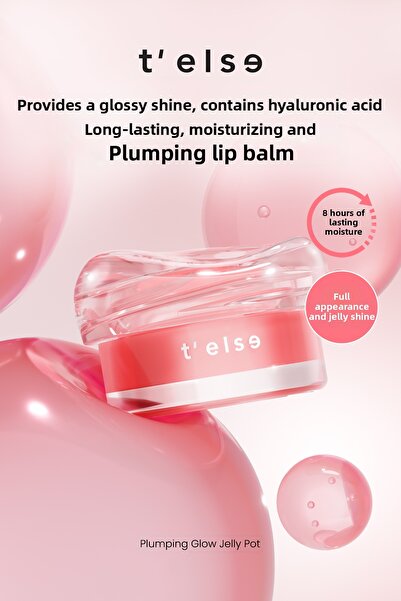 T'else Long-Lasting Moisturizing and Moisturizing Shine Lip Balm Telse Plumpi...