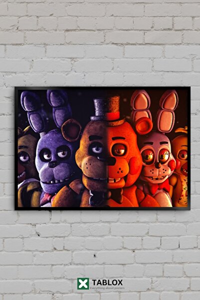 TABLOX Five Nights at Freddys Fnaf Freddy Bonnie Horror Game Framed Decorativ...