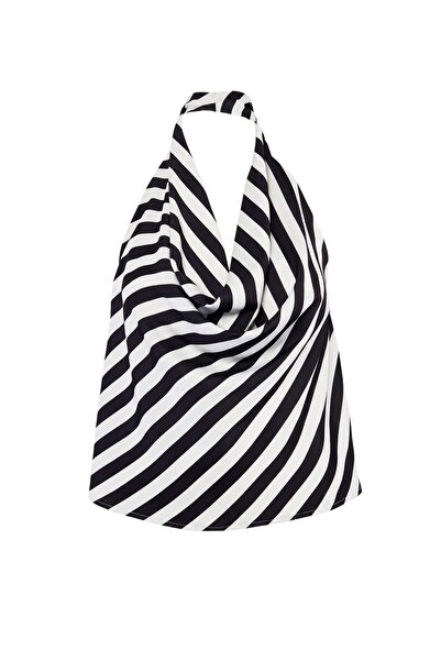 Trendyol Curve Black Shally Woven Plus Size Blouse