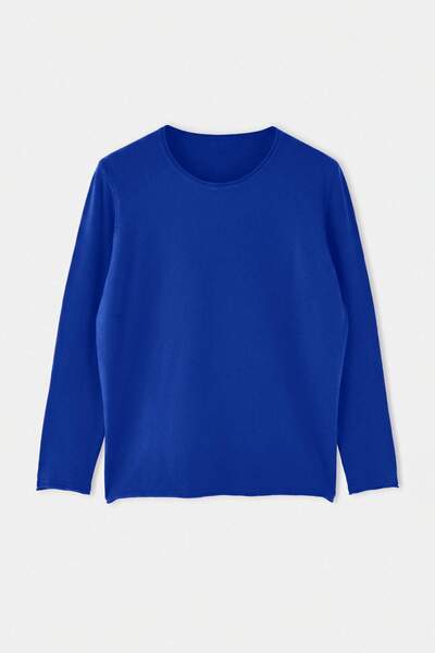 Trendyol Curve Wardrobe Essentials Saks Special Yarn Basic Thin Knitwear Swea...