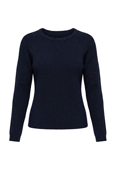 Trendyol Collection Wardrobe Essentials Navy Blue Raglan Sleeve Cotton Basic ...