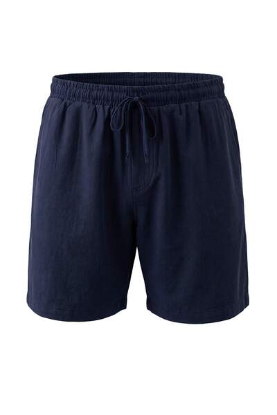 Trendyol Kollektion Marineblaue Herren-Shorts und Bermuda-Hose aus Modal mit ...
