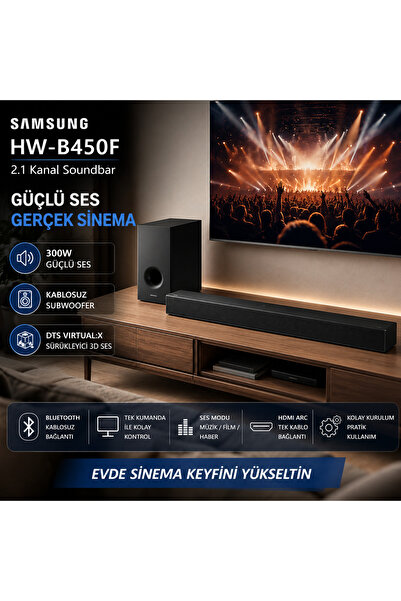 Samsung 300 W Yüksek Güçlü Dolby Audio Ve Dts Virtual X Destekli Bluetooth So...