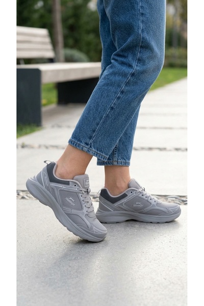 Slazenger Άνετα αθλητικά παπούτσια με κορδόνια, ασημί αθλητικά παπούτσια