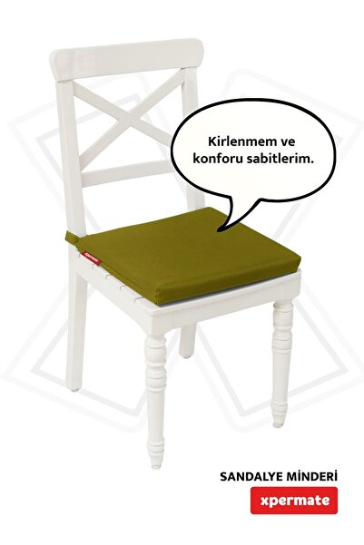 XPERMATE Μαξιλάρι καρέκλας 40x40 με κορδόνια και φερμουάρ, αδιάβροχο, πλένετα...