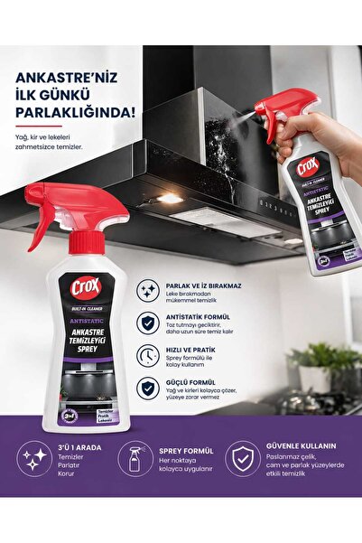 Crox Ankastre Temizleyici Sprey 250 ml X 2 Adet