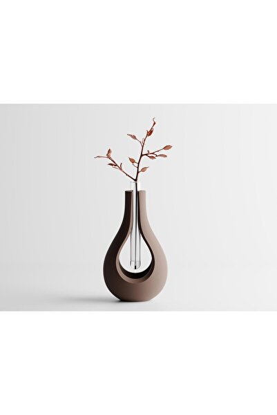 Sani Vază „Elysiar Vase” 93x90xH157mm - Maro închis mat