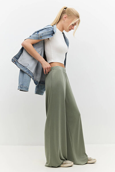 No Matter What Relaxed Fit Wide Leg Pants with Elastic Waistband