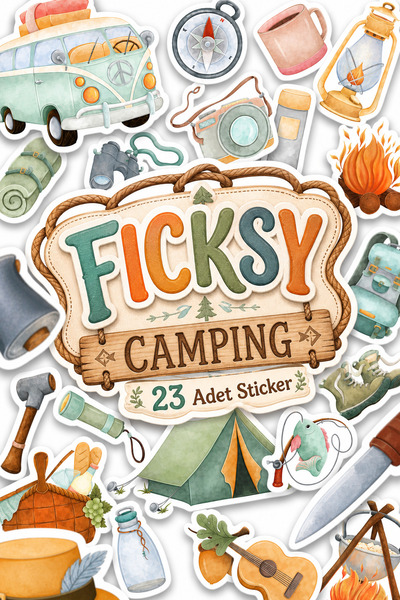 Ficksy Camping, Adventure, Nature, Hiking and Travel Themed Sticker Set - 23 ...