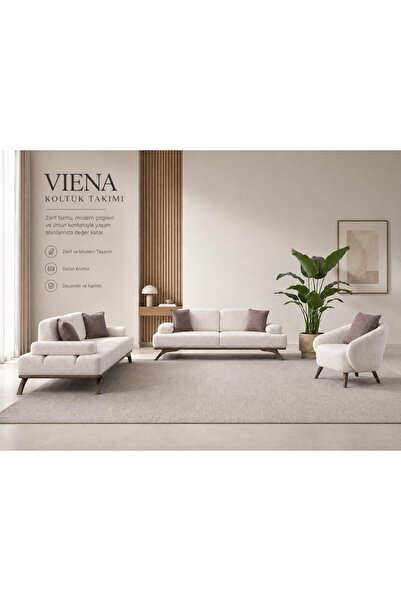 Ak sofa VİENA KOLTUK TAKIMI 3+3+1