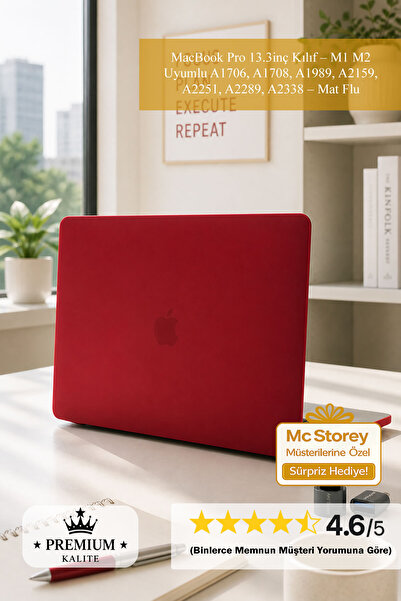 Mcstorey MacBook Pro 13.3inç Kılıf – M1 M2 Uyumlu A1706, A1708, A1989, A2159,...