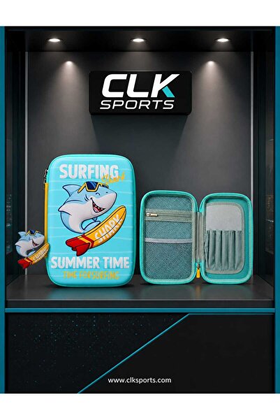 Sports FixPoint Eva Büyük Boy Kalem Çantası - Surfing Shark