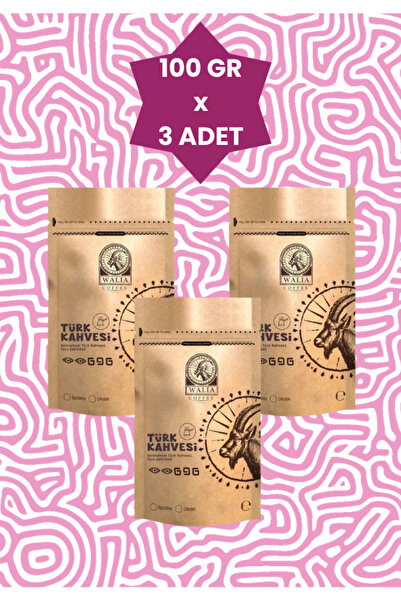 WALIA COFFEE ETHIOPIA TÜRK KAHVESİ 100 GR X 3 ADET