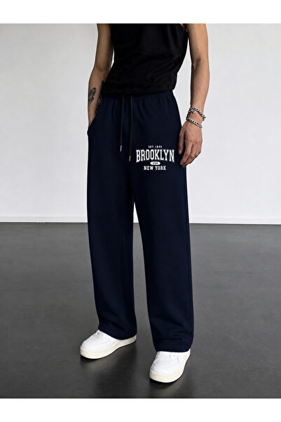 COMANCHERO Pantaloni de trening unisex, noi, cu imprimeu Brooklyn, croială la...