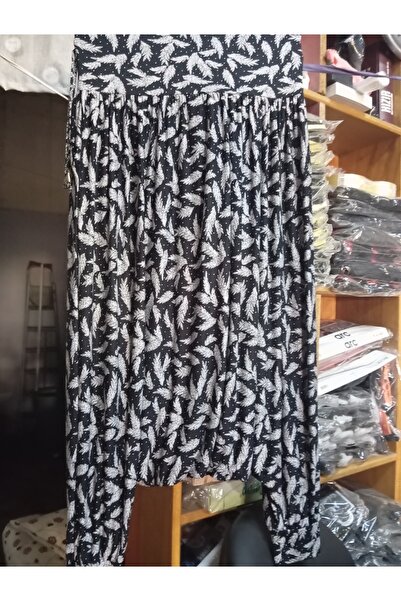 MEŞHUR ŞALVARCI PELİN Patterned Viscose Fabric Socialite Shalwar