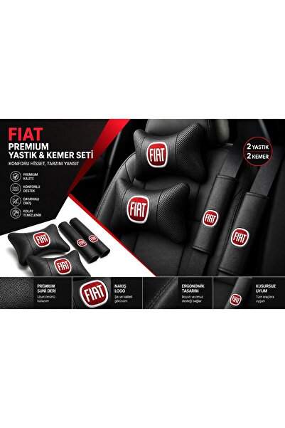 Genel Markalar Fiat Doblo 2. Nesil 2010-2019 Premium Konfor Seti Yastık-kemer- Set