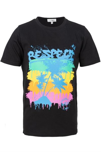 BRZ KIDS Tricou cu mânecă scurtă unisex cu imprimeu palmier