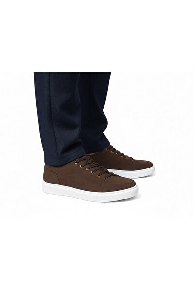 Dropland Genuine Leather Casual Men's Shoes Brown Nubuck 8790