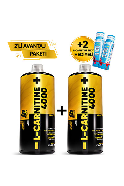 Mustang Nutrition L-Carnitine 4000 Mg 1000 ml 2’li Avantaj Paketi 33 Servis L...
