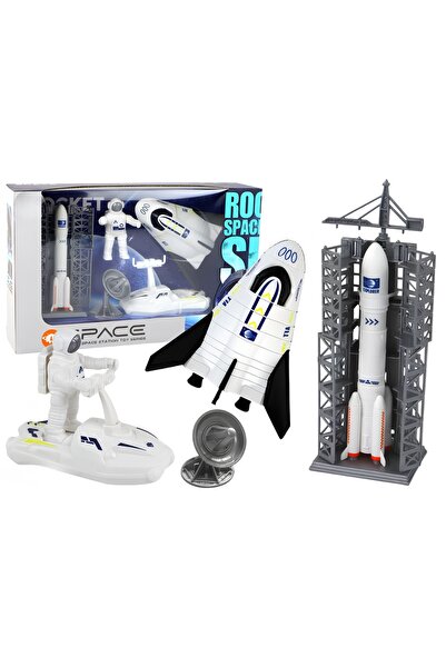 KentOyuncaK Fırlatma Rampalı Uzay Roketi, Oyuncak Astronot, Uzay Gemisi, Keşi...