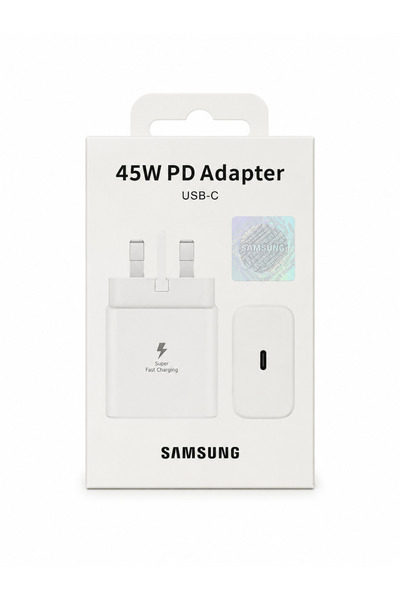 hopestore شاحن سامسونج سريع USB-C بقوة 45 وات (Samsung) Adapter 45W
