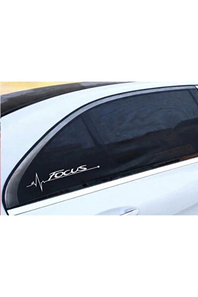 İŞCAN MOTOR Ford Focus Nabız Sticker 2 Adet Beyaz Focus Sticker