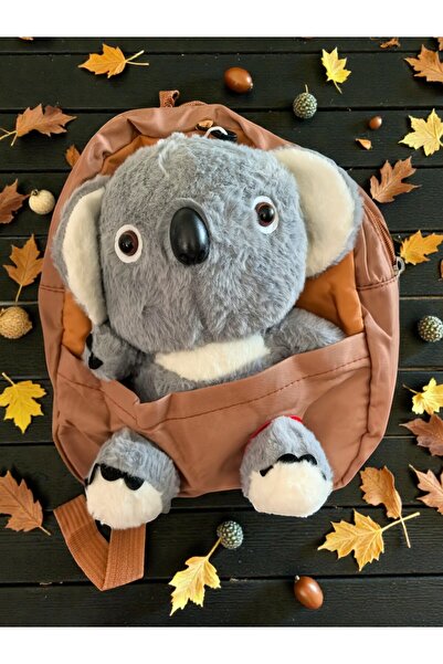 Pravalia Magica Rucsac preșcolar Koala Hug - Jucărie de pluș 3D - Maro