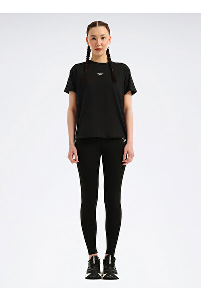 Reebok LC 6082 NEW ID CLASS REG TEE Siyah Yuvarlak Regular Fit Düz Kadın T-Shirt