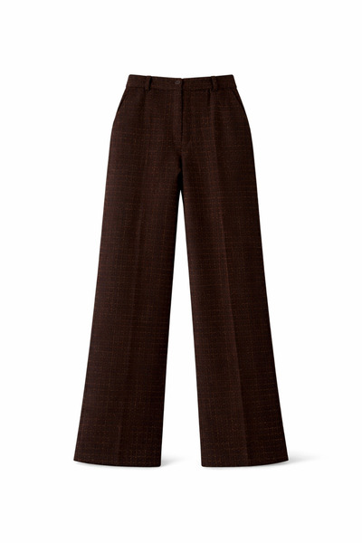 nowglamup Plaid High Waist Trousers