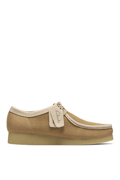 CLARKS Bej Erkek Deri Casual Ayakkabı WallabeeEVO