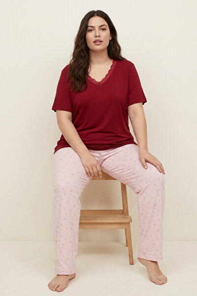 Siyah İnci Γυναικεία Πιτζάμα Plus Size "Siyah Inci" AMALIA