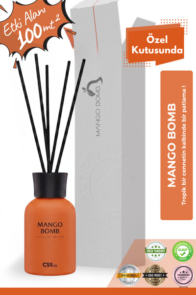 CSScompany Oda Kokusu Mango Bomb Çubuklu Oda Kokusu | Bambu Koku Atelier Coll...