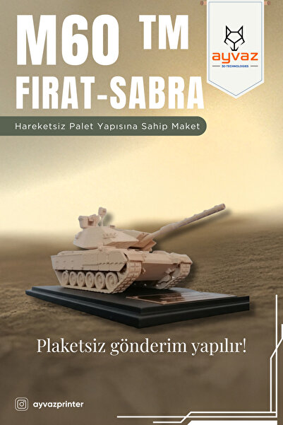 ayvazprinter SABRA, 3 Renk Seçeneği, 4,9x10x4,4 cm Boyutlu, 3D Yazıcı Üretimi...