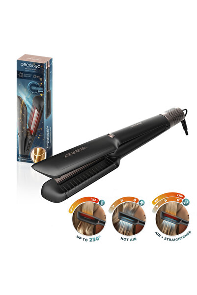 CECOTEC Air Lisse Black Saç Düzleştirici - Hızlı Isınma Seramik Plaka Parlak ...