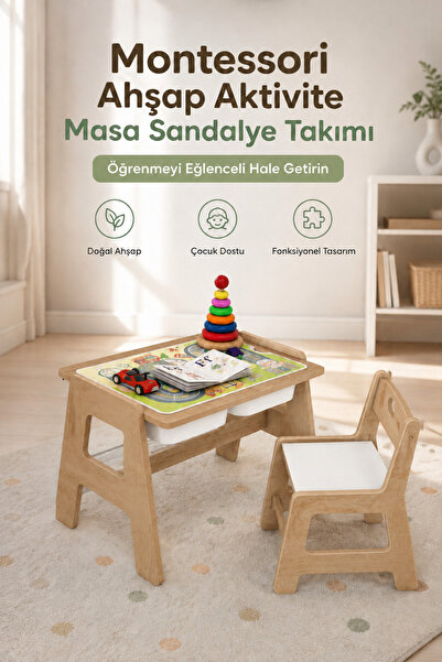 Hopiers STUDY 2 AKTİVİTE , ÇALIŞMA MASASI , SEPETLİ ÇOK AMAÇLI KULLANIM