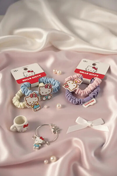 Genel Markalar Sanrio Hello Kitty Lisanslı Saç Lastiği – Sevimli Figürlü – Es...