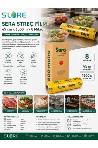 SERA التفاف 1500mx45cmx8mc فيلم تمتد