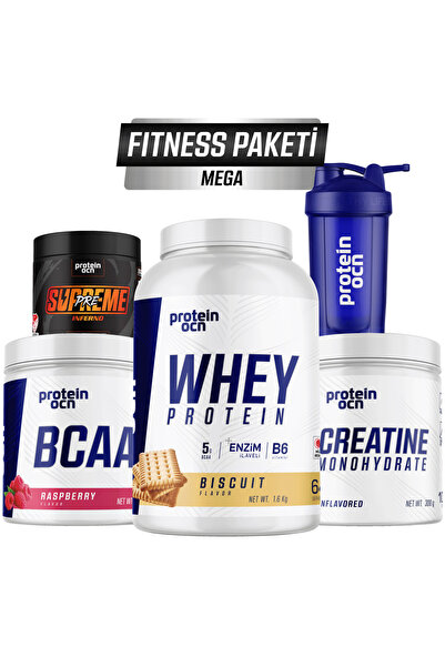 Proteinocean Fıtness Paketi Mega - Bisküvi Ahududu