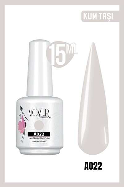 MOZIUR Kalıcı Oje UV Led A022 (PEMBE SERİSİ) 15ml