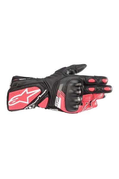 Alpinestars Stella SP-8 V3 Korumalı Kadın Motosiklet Eldiveni Siyah Pembe