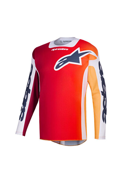 Alpinestars Racer Portl Off-Road Motosiklet Jerseyi Kırmızı Gri
