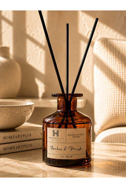 homeartplus Amber & Musk 210 Ml Özel Tasarım Şişede Oda Kokusu