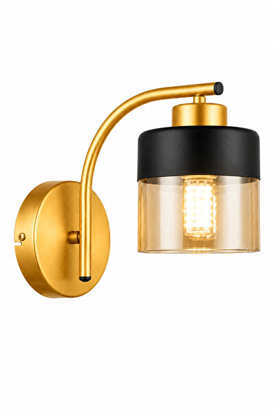 ESSLİGHT Defne Eskitme Bal Camlı Modern Antre Hol Aplik