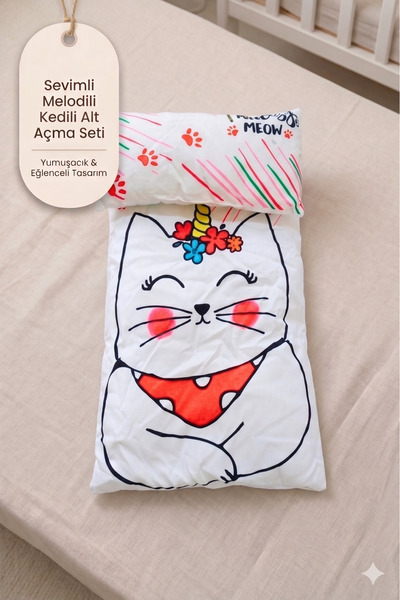 Jusso Pofuduk Unicorn Prenses Kedi Alt Açma Seti