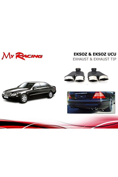 Niken MY RACİNG Mercedes w220 egzoz ucu krom çift çıkış komple set s serisi